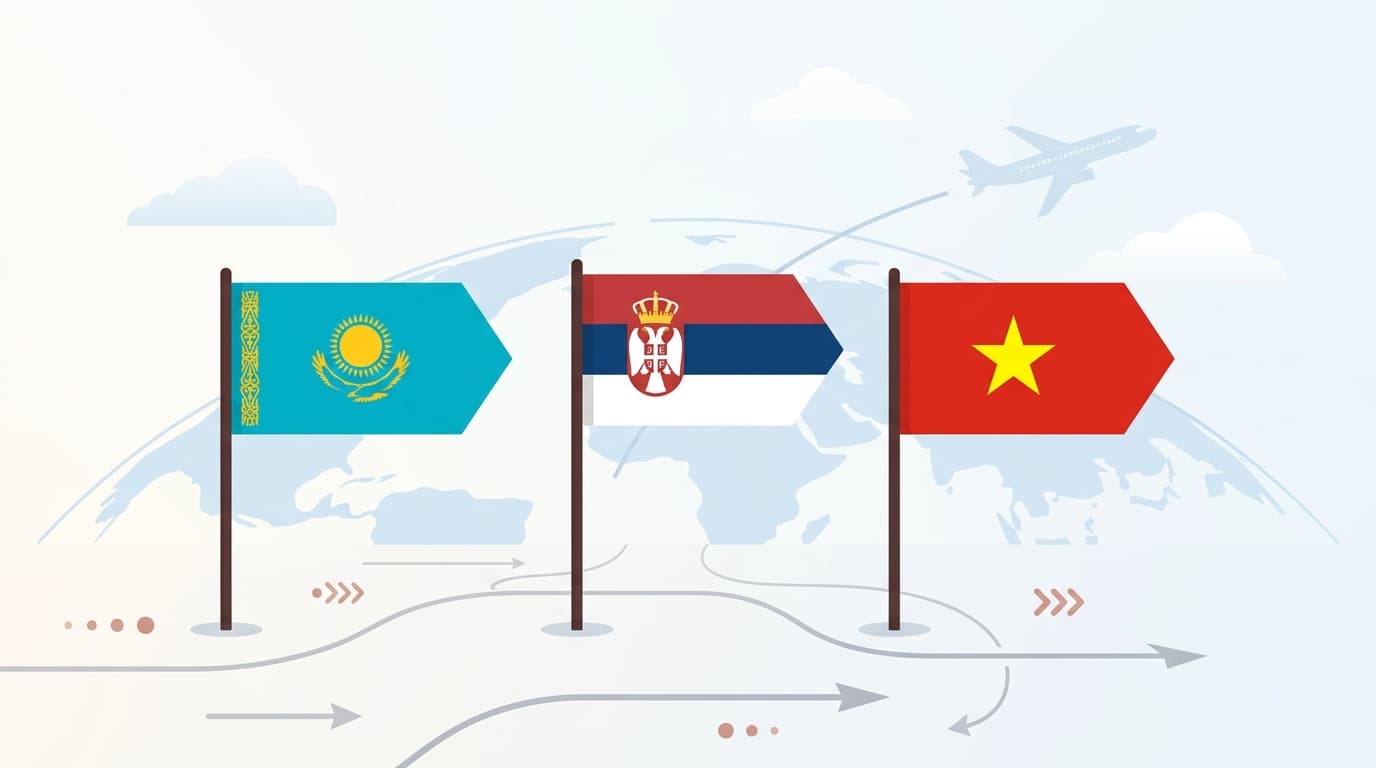 Куда переехать из России в 2026 году: сравниваем Казахстан, Сербию и Вьетнам
